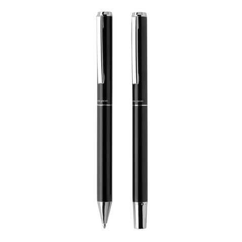 Swiss Peak Cedar Stifte-Set aus RCS recyceltem Aluminium schwarz bedrucken, Art.-Nr. P611.161 Swiss Peak Cedar Stifte-Set aus RCS recyceltem Aluminium schwarz bedrucken, Art.-Nr. P611.161