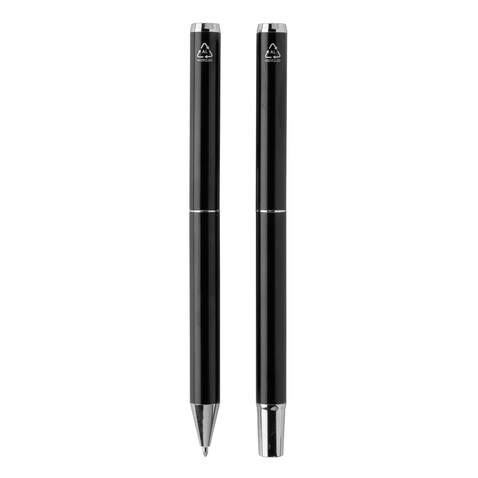 Swiss Peak Cedar Stifte-Set aus RCS recyceltem Aluminium schwarz bedrucken, Art.-Nr. P611.161 Swiss Peak Cedar Stifte-Set aus RCS recyceltem Aluminium schwarz bedrucken, Art.-Nr. P611.161