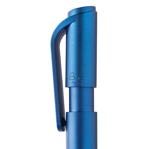 TwistLock Stift aus GRS-zertifiziert recyceltem ABS blau bedrucken, Art.-Nr. P611.185 TwistLock Stift aus GRS-zertifiziert recyceltem ABS blau bedrucken, Art.-Nr. P611.185