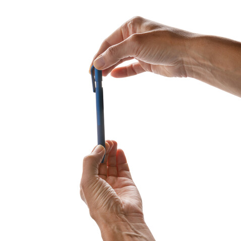 TwistLock Stift aus GRS-zertifiziert recyceltem ABS blau bedrucken, Art.-Nr. P611.185 TwistLock Stift aus GRS-zertifiziert recyceltem ABS blau bedrucken, Art.-Nr. P611.185