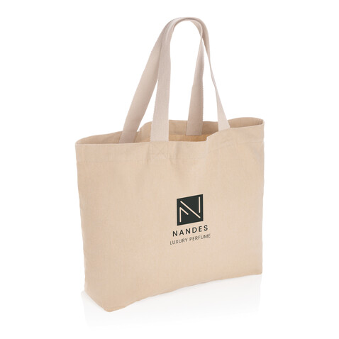 Impact Aware™ 240g/m² große Tasche aus rCanvas, ungefärbt braun bedrucken, Art.-Nr. P762.959 Impact Aware™ 240g/m² große Tasche aus rCanvas, ungefärbt braun bedrucken, Art.-Nr. P762.959