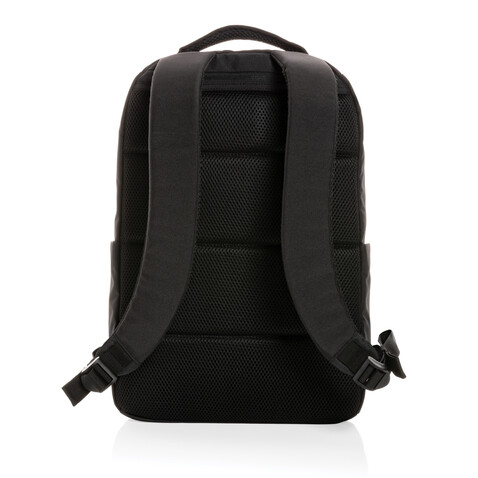 Swiss Peak Brooke AWARE™ 15,6" Laptop-Rucksack aus rPET schwarz bedrucken, Art.-Nr. P763.031 Swiss Peak Brooke AWARE™ 15,6" Laptop-Rucksack aus rPET schwarz bedrucken, Art.-Nr. P763.031