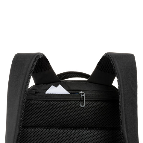 Swiss Peak Brooke AWARE™ 15,6" Laptop-Rucksack aus rPET schwarz bedrucken, Art.-Nr. P763.031 Swiss Peak Brooke AWARE™ 15,6" Laptop-Rucksack aus rPET schwarz bedrucken, Art.-Nr. P763.031