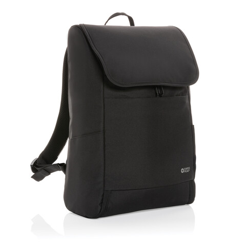 Swiss Peak Fern AWARE™ RPET 15,6" Rucksack mit Allover-Zip schwarz bedrucken, Art.-Nr. P763.041 Swiss Peak Fern AWARE™ RPET 15,6" Rucksack mit Allover-Zip schwarz bedrucken, Art.-Nr. P763.041