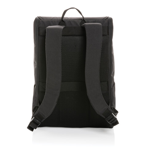 Swiss Peak Fern AWARE™ RPET 15,6" Rucksack mit Allover-Zip schwarz bedrucken, Art.-Nr. P763.041 Swiss Peak Fern AWARE™ RPET 15,6" Rucksack mit Allover-Zip schwarz bedrucken, Art.-Nr. P763.041