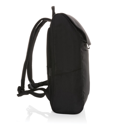 Swiss Peak Fern AWARE™ RPET 15,6" Rucksack mit Allover-Zip schwarz bedrucken, Art.-Nr. P763.041 Swiss Peak Fern AWARE™ RPET 15,6" Rucksack mit Allover-Zip schwarz bedrucken, Art.-Nr. P763.041