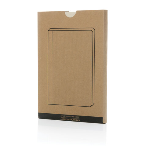 Stylo Bonsucro zertifiziertes Zuckerrohrpapier Notizbuch A5 braun bedrucken, Art.-Nr. P774.559 Stylo Bonsucro zertifiziertes Zuckerrohrpapier Notizbuch A5 braun bedrucken, Art.-Nr. P774.559