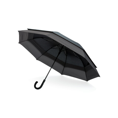 Swiss Peak AWARE™ 23" bis 27" erweiterbarer Regenschirm schwarz bedrucken, Art.-Nr. P850.451 Swiss Peak AWARE™ 23" bis 27" erweiterbarer Regenschirm schwarz bedrucken, Art.-Nr. P850.451