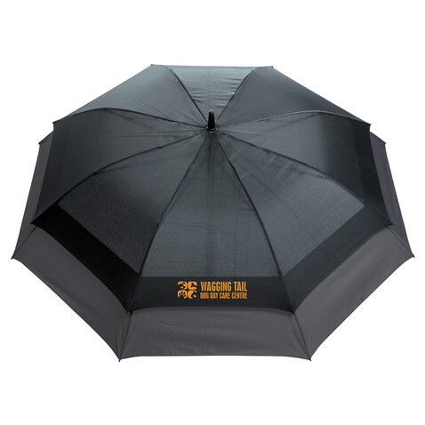 Swiss Peak AWARE™ 23" bis 27" erweiterbarer Regenschirm schwarz bedrucken, Art.-Nr. P850.451 Swiss Peak AWARE™ 23" bis 27" erweiterbarer Regenschirm schwarz bedrucken, Art.-Nr. P850.451
