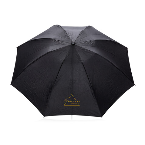 Swiss Peak AWARE™ 23" faltbarer umgekehrter Regenschirm schwarz bedrucken, Art.-Nr. P850.461 Swiss Peak AWARE™ 23" faltbarer umgekehrter Regenschirm schwarz bedrucken, Art.-Nr. P850.461