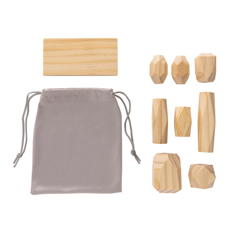Ukiyo Crios hölzerne Balanciersteine im Etui braun bedrucken, Art.-Nr. P940.299 Ukiyo Crios hölzerne Balanciersteine im Etui braun bedrucken, Art.-Nr. P940.299