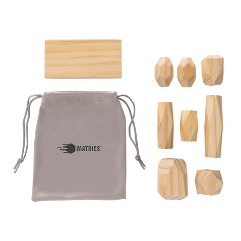 Ukiyo Crios hölzerne Balanciersteine im Etui braun bedrucken, Art.-Nr. P940.299 Ukiyo Crios hölzerne Balanciersteine im Etui braun bedrucken, Art.-Nr. P940.299