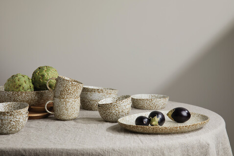 VINGA Nuvem Servierplatte beige bedrucken, Art.-Nr. V266009