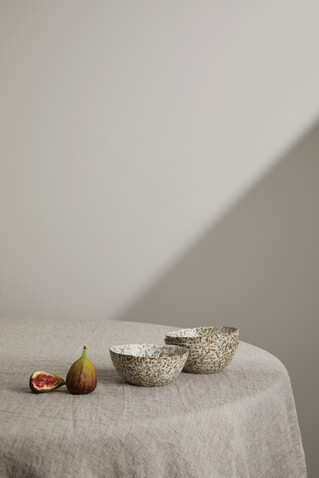 VINGA Nuvem Mini-Bowls, 3er-Set beige bedrucken, Art.-Nr. V267029