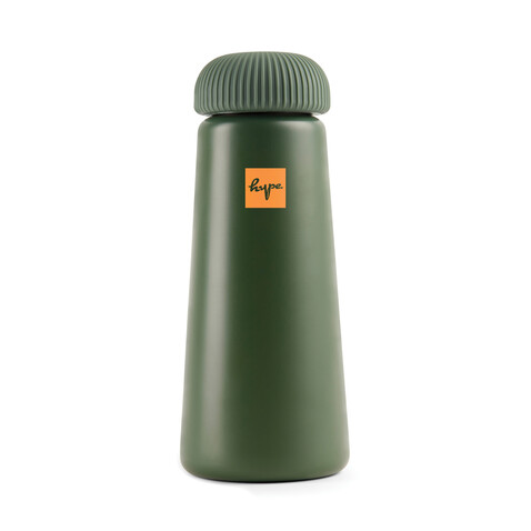 VINGA Erie 450ml Vakuumflasche aus RCS recyceltem Stahl grün bedrucken, Art.-Nr. V430017