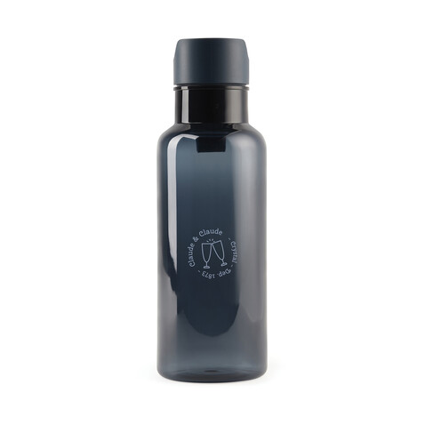 VINGA Balti 600ml Flasche aus RCS recyceltem PET navy blau bedrucken, Art.-Nr. V433015 VINGA Balti 600ml Flasche aus RCS recyceltem PET navy blau bedrucken, Art.-Nr. V433015