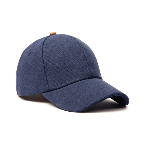 VINGA Bosler AWARE™ Canvas-Kappe navy blau bedrucken, Art.-Nr. V453035