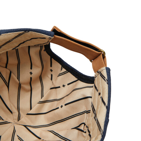 VINGA Bosler AWARE™ Canvas-Kappe navy blau bedrucken, Art.-Nr. V453035