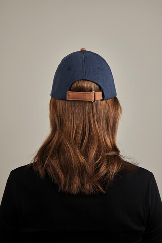 VINGA Bosler AWARE™ Canvas-Kappe navy blau bedrucken, Art.-Nr. V453035