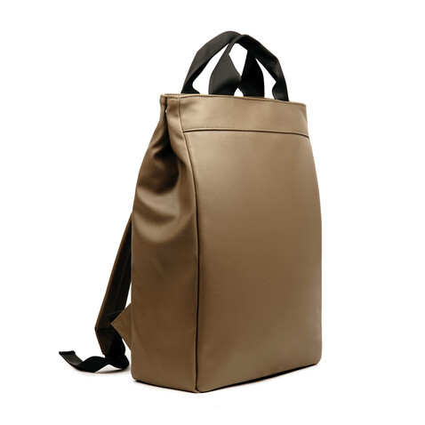 VINGA Bermond Rucksack aus RCS recyceltem PU braun bedrucken, Art.-Nr. V703009 VINGA Bermond Rucksack aus RCS recyceltem PU braun bedrucken, Art.-Nr. V703009