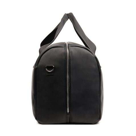 VINGA Bermond Wochenendtasche aus RCS recyceltem PU schwarz bedrucken, Art.-Nr. V707001 VINGA Bermond Wochenendtasche aus RCS recyceltem PU schwarz bedrucken, Art.-Nr. V707001