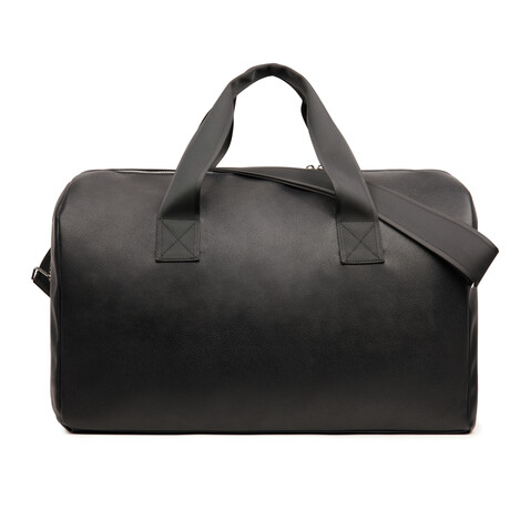 VINGA Bermond Wochenendtasche aus RCS recyceltem PU schwarz bedrucken, Art.-Nr. V707001 VINGA Bermond Wochenendtasche aus RCS recyceltem PU schwarz bedrucken, Art.-Nr. V707001