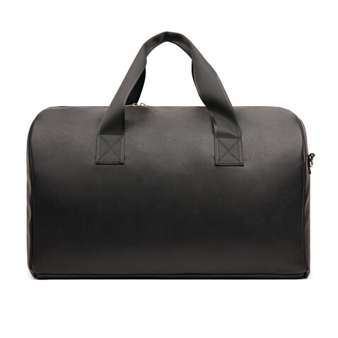 VINGA Bermond Wochenendtasche aus RCS recyceltem PU schwarz bedrucken, Art.-Nr. V707001 VINGA Bermond Wochenendtasche aus RCS recyceltem PU schwarz bedrucken, Art.-Nr. V707001
