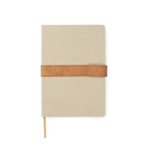 VINGA Bosler Notizbuch aus RCS recyceltem Papier beige bedrucken, Art.-Nr. V773309 VINGA Bosler Notizbuch aus RCS recyceltem Papier beige bedrucken, Art.-Nr. V773309