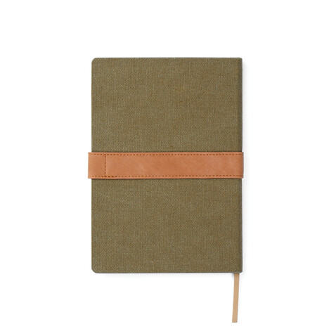 VINGA Bosler Notizbuch aus RCS recyceltem Papier grün bedrucken, Art.-Nr. V773307