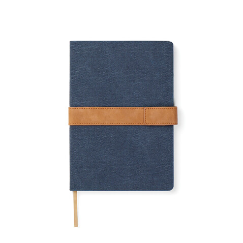 VINGA Bosler Notizbuch aus RCS recyceltem Papier navy blau bedrucken, Art.-Nr. V773305 VINGA Bosler Notizbuch aus RCS recyceltem Papier navy blau bedrucken, Art.-Nr. V773305