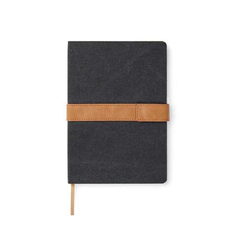 VINGA Bosler Notizbuch aus RCS recyceltem Papier schwarz bedrucken, Art.-Nr. V773301 VINGA Bosler Notizbuch aus RCS recyceltem Papier schwarz bedrucken, Art.-Nr. V773301