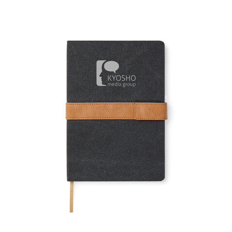 VINGA Bosler Notizbuch aus RCS recyceltem Papier schwarz bedrucken, Art.-Nr. V773301 VINGA Bosler Notizbuch aus RCS recyceltem Papier schwarz bedrucken, Art.-Nr. V773301