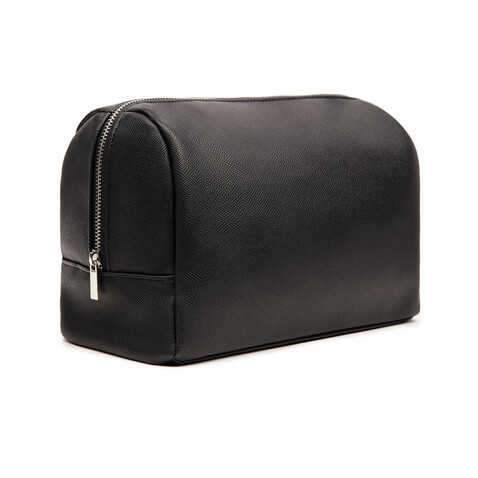 VINGA Bermond Kulturtasche aus RCS recyceltem PU schwarz bedrucken, Art.-Nr. V820001 VINGA Bermond Kulturtasche aus RCS recyceltem PU schwarz bedrucken, Art.-Nr. V820001