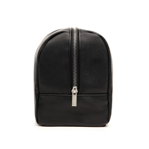VINGA Bermond Kulturtasche aus RCS recyceltem PU schwarz bedrucken, Art.-Nr. V820001 VINGA Bermond Kulturtasche aus RCS recyceltem PU schwarz bedrucken, Art.-Nr. V820001