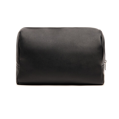 VINGA Bermond Kulturtasche aus RCS recyceltem PU schwarz bedrucken, Art.-Nr. V820001 VINGA Bermond Kulturtasche aus RCS recyceltem PU schwarz bedrucken, Art.-Nr. V820001