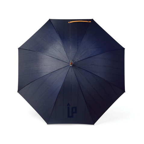 VINGA Bosler AWARE™ Regenschirm aus recyceltem PET navy blau bedrucken, Art.-Nr. V850005 VINGA Bosler AWARE™ Regenschirm aus recyceltem PET navy blau bedrucken, Art.-Nr. V850005