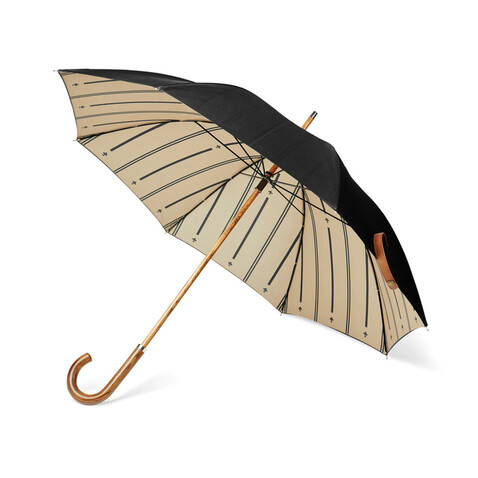 VINGA Bosler AWARE™ Regenschirm aus recyceltem PET schwarz bedrucken, Art.-Nr. V850001 VINGA Bosler AWARE™ Regenschirm aus recyceltem PET schwarz bedrucken, Art.-Nr. V850001