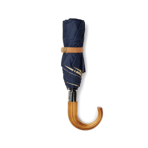 VINGA Bosler AWARE™ 21" faltbarer Schirm aus recyceltem PET navy blau bedrucken, Art.-Nr. V850015 VINGA Bosler AWARE™ 21" faltbarer Schirm aus recyceltem PET navy blau bedrucken, Art.-Nr. V850015