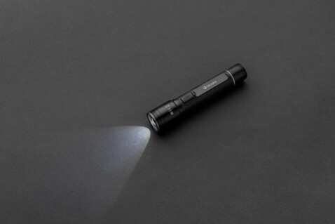 Gear X Taschenlampe aus RCS recycelt. Aluminium mit USB-Akku schwarz bedrucken, Art.-Nr. P513.901 Gear X Taschenlampe aus RCS recycelt. Aluminium mit USB-Akku schwarz bedrucken, Art.-Nr. P513.901