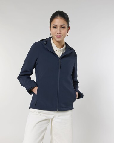 Stella Discoverer - Die Damen-Softshelljacke mit Kapuze - French Navy - XXL bedrucken, Art.-Nr. STJW159C7272X Stella Discoverer - Die Damen-Softshelljacke mit Kapuze - French Navy - XXL bedrucken, Art.-Nr. STJW159C7272X