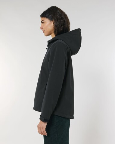 Stella Discoverer - Die Damen-Softshelljacke mit Kapuze - Black - S bedrucken, Art.-Nr. STJW159C0021S Stella Discoverer - Die Damen-Softshelljacke mit Kapuze - Black - S bedrucken, Art.-Nr. STJW159C0021S