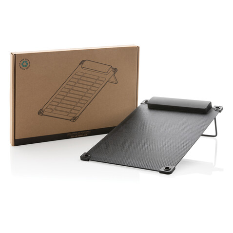 Solarpulse 5W tragbares Solarmodul aus RCS rPlastik schwarz bedrucken, Art.-Nr. P323.051 Solarpulse 5W tragbares Solarmodul aus RCS rPlastik schwarz bedrucken, Art.-Nr. P323.051