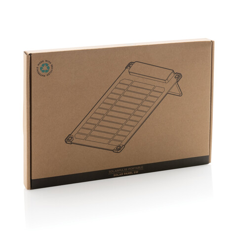 Solarpulse 5W tragbares Solarmodul aus RCS rPlastik schwarz bedrucken, Art.-Nr. P323.051 Solarpulse 5W tragbares Solarmodul aus RCS rPlastik schwarz bedrucken, Art.-Nr. P323.051