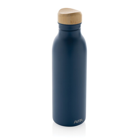 Avira Alcor 600ml Wasserflasche aus RCS rec. Stainless-Steel navy blau bedrucken, Art.-Nr. P438.065 Avira Alcor 600ml Wasserflasche aus RCS rec. Stainless-Steel navy blau bedrucken, Art.-Nr. P438.065