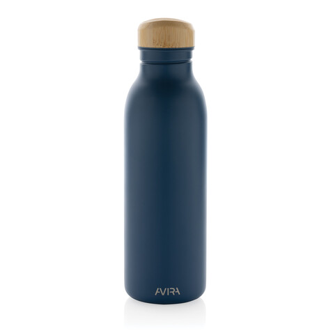 Avira Alcor 600ml Wasserflasche aus RCS rec. Stainless-Steel navy blau bedrucken, Art.-Nr. P438.065 Avira Alcor 600ml Wasserflasche aus RCS rec. Stainless-Steel navy blau bedrucken, Art.-Nr. P438.065