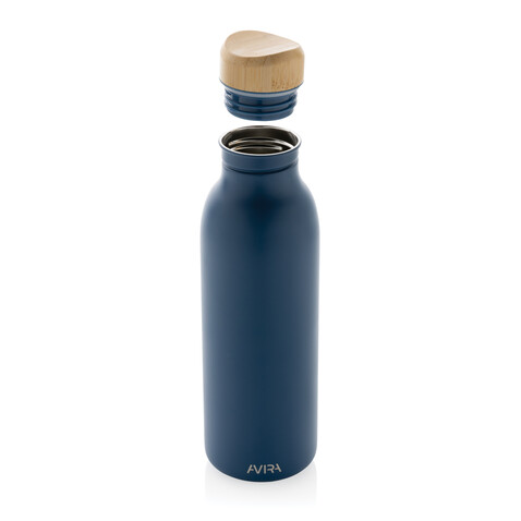 Avira Alcor 600ml Wasserflasche aus RCS rec. Stainless-Steel navy blau bedrucken, Art.-Nr. P438.065 Avira Alcor 600ml Wasserflasche aus RCS rec. Stainless-Steel navy blau bedrucken, Art.-Nr. P438.065