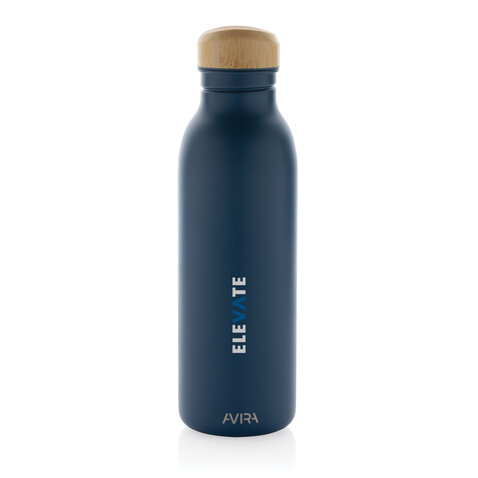Avira Alcor 600ml Wasserflasche aus RCS rec. Stainless-Steel navy blau bedrucken, Art.-Nr. P438.065 Avira Alcor 600ml Wasserflasche aus RCS rec. Stainless-Steel navy blau bedrucken, Art.-Nr. P438.065