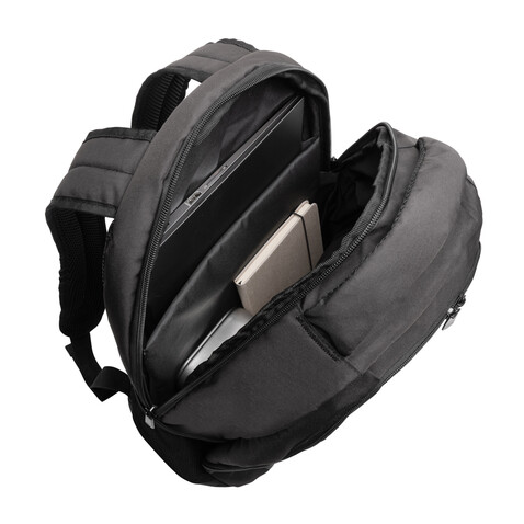 Impact AWARE™ Boardroom-Laptop-Rucksack PVC-frei schwarz bedrucken, Art.-Nr. P763.071 Impact AWARE™ Boardroom-Laptop-Rucksack PVC-frei schwarz bedrucken, Art.-Nr. P763.071