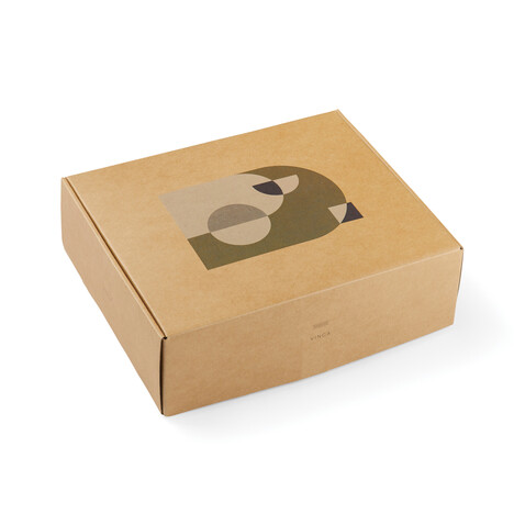 VINGA Branson Decke aus GRS recyceltem PET beige bedrucken, Art.-Nr. V404063 VINGA Branson Decke aus GRS recyceltem PET beige bedrucken, Art.-Nr. V404063