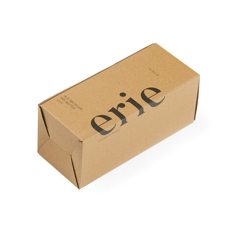 VINGA Erie 575ml Flasche aus RCS recyceltem PET grau bedrucken, Art.-Nr. V433029 VINGA Erie 575ml Flasche aus RCS recyceltem PET grau bedrucken, Art.-Nr. V433029